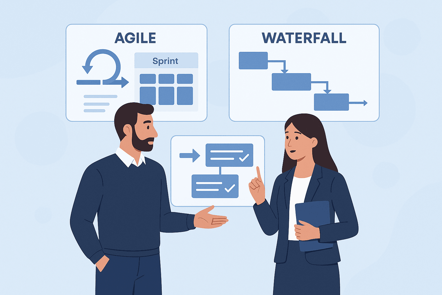 Гибридные методологии Agile и Waterfall в управлении проектами