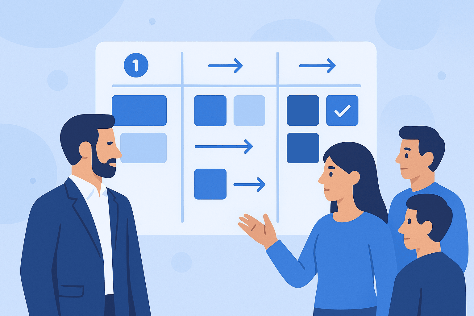 Иллюстрация Kanban-метода в IT консалтинге